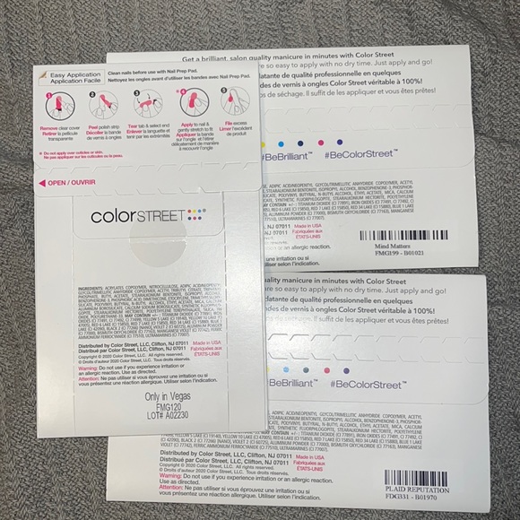 Color street nail strips bundle BLACK - Picture 2 of 2